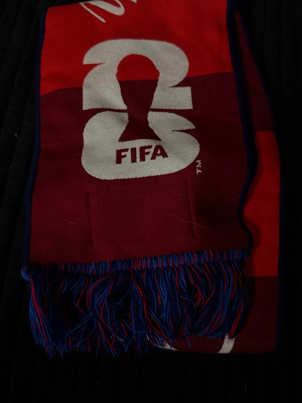 The Breakaway Tour Soccer Scarf - Blue & Red